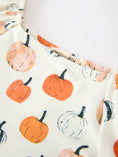 Load image into Gallery viewer, Fall Pumpkin Puff Sleeve Girls Dress
