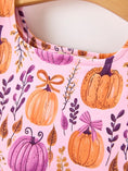 Load image into Gallery viewer, Thanksgiving Halloween Pumpkin Bow Ruffled Girls Dress
