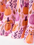 Load image into Gallery viewer, Thanksgiving Halloween Pumpkin Bow Ruffled Girls Dress
