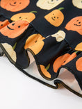 Load image into Gallery viewer, Halloween Pumpkin Print Square Neck Girls Dress
