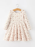 Load image into Gallery viewer, Fall Pumpkin Bow Girls Twirl Dress
