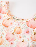 Load image into Gallery viewer, Fall Pink Pumpkin Girls Long Sleeve Twirl Dress
