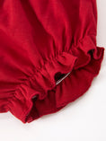 Load image into Gallery viewer, Fall Gingham Baby Bloomer Set Ruffle Collar Bow
