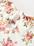 Load image into Gallery viewer, Fall Garden Girls Dress Smocked Petal Collar Bow
