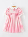 Load image into Gallery viewer, Halloween Ghost Embroidered Girls Dress Peter Pan Collar Bow

