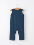 Load image into Gallery viewer, Thanksgiving Turkey Applique Baby Waffle Romper Sleeveless
