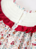 Load image into Gallery viewer, Fall Pumpkin Embroidery Baby Girl Outfit Set Red Bloomer Set
