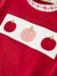Load image into Gallery viewer, Fall Pumpkin Embroidery Baby Boy Romper
