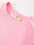 Load image into Gallery viewer, Girls Pink Bow Trim Sweatshirt and Pants Set
