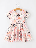 Load image into Gallery viewer, Halloween Ghost Girl Twirl Dress Short-sleeved
