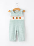 Load image into Gallery viewer, Halloween Thanksgiving Pumpkin Embroidered Baby Boy JonJon

