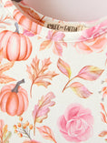 Load image into Gallery viewer, Thanksgiving Pumpkin Floral Girls Twirl Dress
