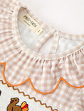 Load image into Gallery viewer, Thanksgiving Smocked Girls Dress Turkey Pumpkin Pie Embroidery
