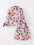 Load image into Gallery viewer, Halloween Pumpkin Ghost Print Girls Pajama Set
