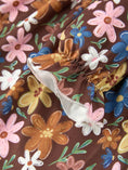 Load image into Gallery viewer, Fall Retro Girls Floral Peter Pan Collar Twirl Dress

