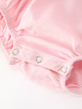 Load image into Gallery viewer, Fall Pink Smocked Baby Girl Bubble Romper Peter Pan Collar Floral Detail

