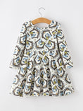 Load image into Gallery viewer, Christmas Girls Nativity Scene Print Twirl Dress
