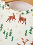 Load image into Gallery viewer, Christmas Girls Deer & Pine Tree Holiday Twirl Dress
