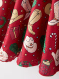 Load image into Gallery viewer, Girls Christmas Wreaths Twirl Long Sleeve Festive Dress
