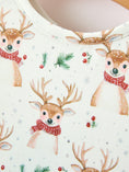 Load image into Gallery viewer, Girls Reindeer Christmas Twirl Long Sleeve Dress
