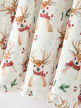 Load image into Gallery viewer, Girls Reindeer Christmas Twirl Long Sleeve Dress
