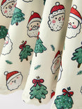 Load image into Gallery viewer, Girls Santa & Christmas Tree Print Twirl Dress
