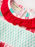 Load image into Gallery viewer, Girl Christmas Smocked Dress Red Green Bow Holiday Party Dress
