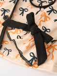Load image into Gallery viewer, Halloween Bow Print Girls Pajama Set Long Sleeve Top and Shorts
