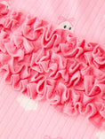 Load image into Gallery viewer, Halloween Ghost Baby Girl Pink Pajamas Ruffle Zipper Romper
