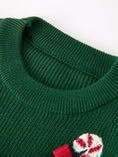 Load image into Gallery viewer, Christmas Jolly Candy Cane Knit Baby Romper
