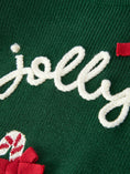 Load image into Gallery viewer, Christmas Jolly Candy Cane Knit Baby Romper
