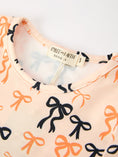 Load image into Gallery viewer, Halloween Bow Print Girls Twirl Dress Long Sleeve with Pockets
