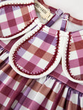 Load image into Gallery viewer, Fall Plaid Petals Collar Girls Dress

