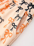 Load image into Gallery viewer, Halloween Bow Print Girls Twirl Dress Long Sleeve with Pockets
