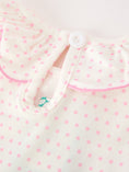Load image into Gallery viewer, Christmas Smocked Girls Dress Embroidered Holiday Ruffle Collar
