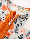 Load image into Gallery viewer, Baby Halloween Pumpkin Ghost Zip Romper
