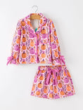 Load image into Gallery viewer, Mommy & me Halloween Pumpkin Pajama Set
