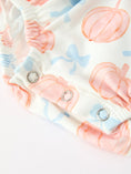 Load image into Gallery viewer, Halloween Thanksgiving Baby Girls Pumpkin Bow Ruffle Bubble Romper
