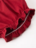 Load image into Gallery viewer, Christmas Baby Girls Red Lace Bow Bloomer Set

