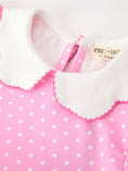 Load image into Gallery viewer, Christmas Girls Santa Bow Peter Pan Collar Dress
