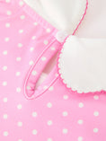 Load image into Gallery viewer, Christmas Girls Santa Bow Peter Pan Collar Dress
