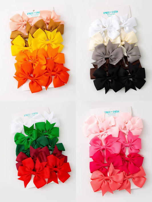 Girls Bow Hair Clip Set