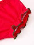 Load image into Gallery viewer, Christmas Girls Plaid Smocked Ruffle Collar Bloomer Set
