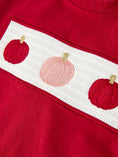 Load image into Gallery viewer, Fall Pumpkin Boys Outfit Set Red Tee Plaid Shorts Set
