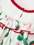 Load image into Gallery viewer, Christmas Girls Holly Jolly Bow Smocked Ruffle Dress
