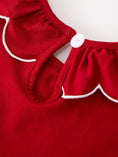 Load image into Gallery viewer, Girls Christmas Reindeer Smocked Red Bow Dress
