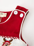 Load image into Gallery viewer, Baby Boys Christmas Reindeer Smocked Red Jonjon
