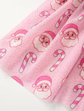 Load image into Gallery viewer, Girls Pink Christmas Santa Candy Cane Print Tutu Skirt
