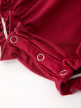 Load image into Gallery viewer, Christmas Holly Embroidered Baby Romper Petals Collar Ruffle
