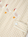 Load image into Gallery viewer, Goose Embroidered Beige Plaid Baby Boys Jonjon
